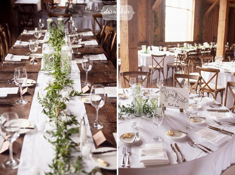 Rustic tablescapes at High Lonesome Lodge in Rocky Mountains.