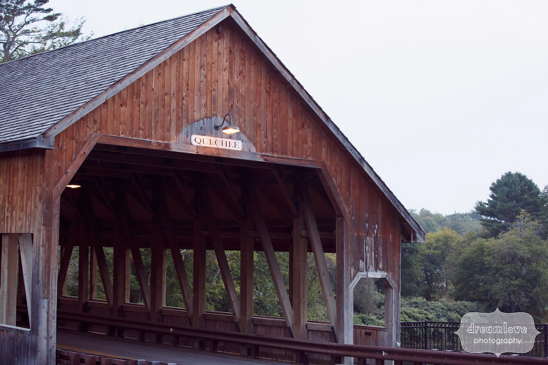 Historic covered bridge in Quechee, VT for a rustic wedding.