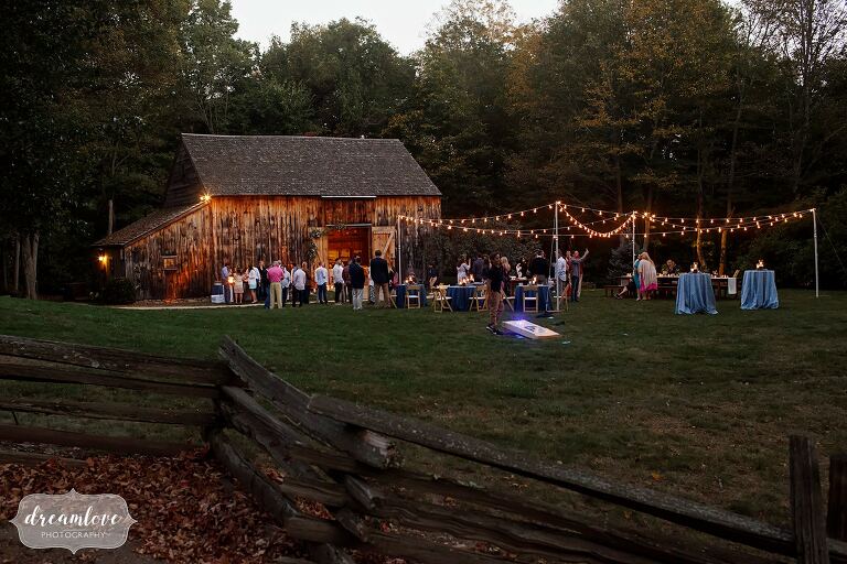 The Gould Barn is the perfect rustic wedding rehearsal dinner venue.
