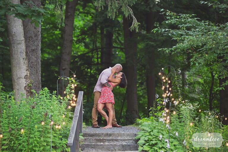 Bodybuilder engagement photography session in southern VT.