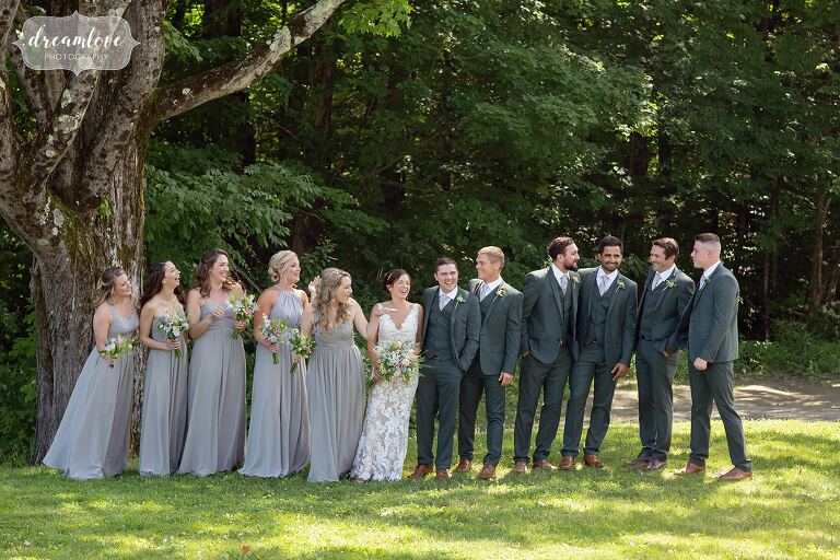 Wedding party at the Warfield House Inn.