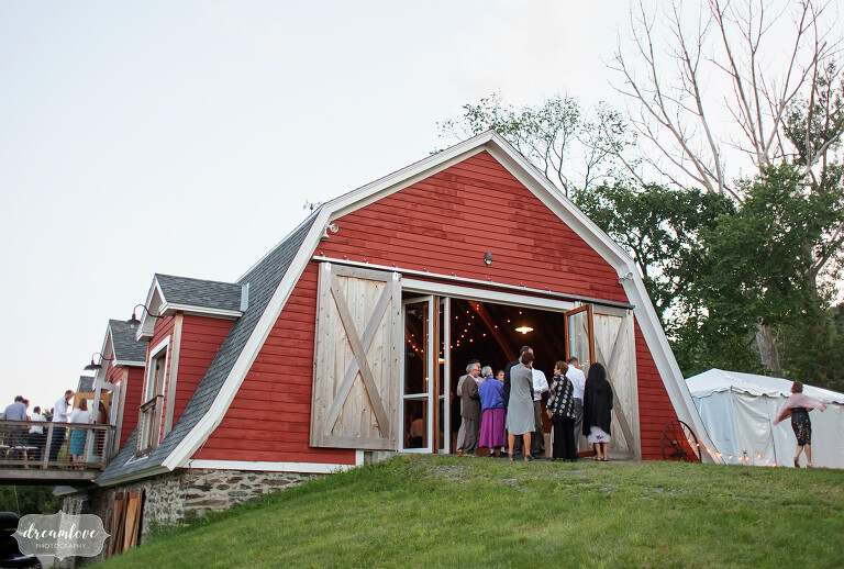 Red Barn at Cricket Creek Farm wedding venue in MA.
